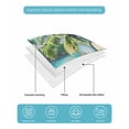 thumbnail image 5 of Summer Beach Full Size Down Alternative Comforter, Lightweight Comforter Quilt Bedding Set with Pillow Shams Tropical Coastal Palm Tree Surfboard All Seasons Bed Comforter Duvet Insert 78"x90", 5 of 7