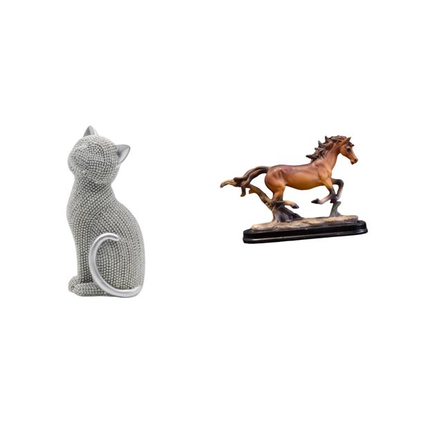 Figura de escritorio,Estatua de gato,linda estantería,escritorio,decoración del hogar,Figura de caballo,Escultura de figura de caballo en miniatura coleccionable,Estatua de animal de adorno