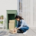 thumbnail image 3 of AECOJOY Package Delivery Boxes for Outside Parcel Drop Box Outdoor Storage Box Wall Mounted Express Mail Package Delivery Box 17" x 16" x 38.3" Green, 3 of 8