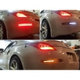 thumbnail image 4 of Clear Lens w/Dark Red Interior All-in-One Full LED Lower Bumper Tail Lamps For Nissan 2003-2009 350Z, Functions: LED Turn Signal Lamps, Backup Reverse Light & Tail/Brake Light, 4 of 9