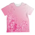 thumbnail image 1 of Pink Ombre Day Dream All Over Toddler T Shirt Multi 2T, 1 of 2