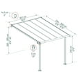 thumbnail image 3 of CANOPIA by PALRAM Olympia 10 ft. x 10 ft. Aluminum Patio Cover - White, 3 of 7