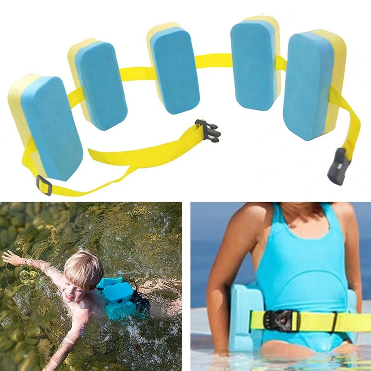 Swimming Pool Training EVA Swim Float Foam Belt Back Floatation Strap