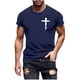 thumbnail image 5 of Tops de Cuello Redondo para las Mujeres Impreso Manga Corta Suéter Casual Blusa Verano Suave, 5 of 6
