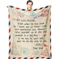 thumbnail image 1 of LHSHID Gifts for Girlfriend Blanket Birthday Gift from Boyfriend Romantic Gifts for Her Valentine's Day for Her Girlfriend Anniversary Present GF Birthday Graduation Gift Ideas 60x80in, 1 of 6