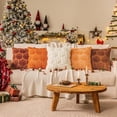 thumbnail image 6 of Cream White Fall Pumpkin Decorative Throw Pillow Covers Set of 2, 20x20 Inch Soft Plush 3D Embroidered Halloween Pillow Covers for Fall Decorations Farmhouse Cushion Covers for Thanksgiving, 6 of 9