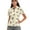 Bee and Daisy Floral, variant on COEQINE Women Short Sleeve Golf Shirts Moisture Wicking Soft 1/4 Zip Golf Tops Candy and Snowflake Black Print Quick Dry Fit Polo Shirts Lightweight Tennis Activewear, XS