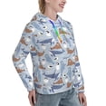 thumbnail image 6 of Wukai Seal Fox Seagull Whales Print Womens Hoodies Fleece Sweatshirts Long Sleeve Sweaters Pullover Fall Outfits Winter Clothes-XX-Large, 6 of 7