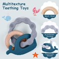 thumbnail image 3 of Mordedor para niños de 1 pieza, mordedor 2 en 1, juguetes para la dentición para niños para calmar las encías para niños de 3 meses en adelante JM, 3 of 5