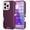 Wine Red Pink, variant on For iPhone 16e 16 Pro Max 15Plus 14PRO 13 Mini Heavy Duty Shockproof Defender Armor 3-Layer Hybrid Rugged Case Cover Shell