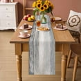 thumbnail image 2 of Silver Grey Table Runner 120 Inches, Farmhouse Gray Barn Wooden Vintage Striped Bed Runner Dresser Scarves Tabletop for Indoor Outdoor Parties/Ceremony/Banquet, 13"x 120", 2 of 9