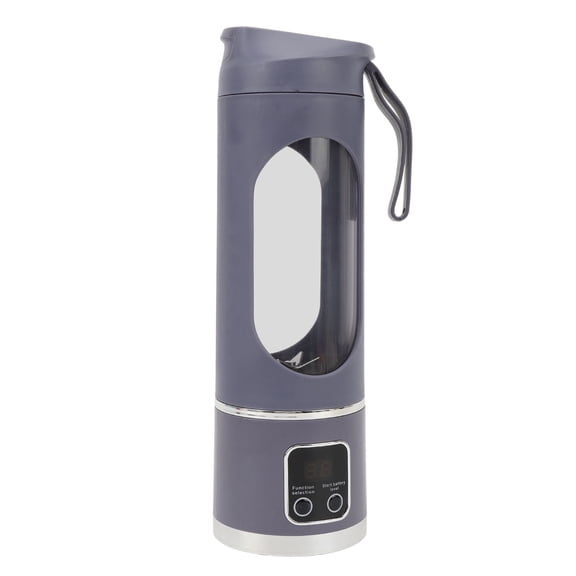 Portable Smoothie Blender Rechargeable 450ml / 15.22 oz Electric Juicer Cup Personal Blender for Shakes and Smoothies Travel Juice Maker Gray Purple