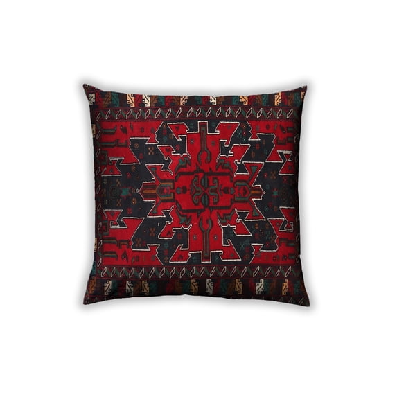 Ahgly Company Outdoor Square Traditional Throw Pillow, 18 inch by 18 inch