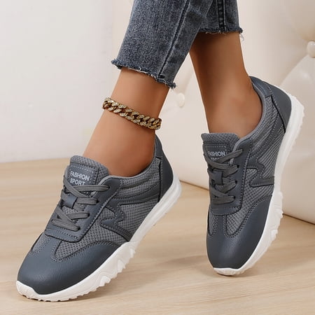 LASUDRAA Womens Shoes Lightweight Casual Comfy Breathable Outdoor Mesh fabric Running Walking Sneakers
