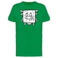 thumbnail image 1 of Cool Square Cow Cartoon Tee Men's -Image by Shutterstock, 1 of 1