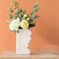 thumbnail image 3 of Creativo de cerámica de  florero de cabezstatua contenedor de arreglos florales para decoración de escritorio E perfecl maceta de interior grande, 3 of 6