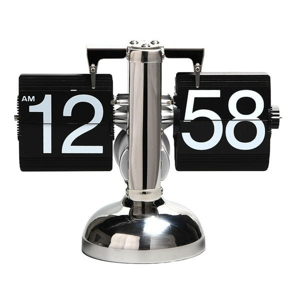 Vintage Flip Page Clock Automatic Page Turning Quartz Time Clocks Office Decor For Home Bedroom Office Desktop Decoration