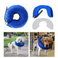 thumbnail image 3 of MasteelfCA Inflatable Pet Supplies Cat Dog Recovery Wound Healing Protective Collar Anti-bite PVC Comfortable Collar - Size L (Blue), 3 of 7