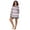 Pink Sail Deer Fairisle, variant on Women’s Super-Soft Velour 34” Long Sleeve V-Neck Sleepshirt, Sizes XS-4X