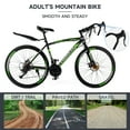 thumbnail image 6 of 26" Road Bike, 700C Wheel 27 Speed Commuter Bicycle with Dual Disc Brakes for Men and Women, Adult Faster Racing Bike (Blue, Red, Blue, White), 6 of 11