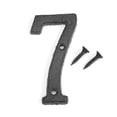 thumbnail image 4 of Letrero de casa de hierro fundido con número digital de metalplaca para puertadecoración de pared de cafetería DIY (7), 4 of 7