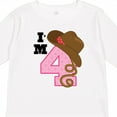 thumbnail image 4 of Inktastic 4th Birthday Cowgirl 4 Year Old Girls Long Sleeve Toddler T-Shirt, 4 of 5