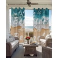 thumbnail image 2 of Summer Blackout Curtains for Bedroom Living Room, Life Is Better At The Blue Beach Beach Ocean 72 In Long Thermal Insulated Room Darkening Drapes Grommet Window Treatments, 52 x 72 In, 2 of 9