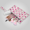 thumbnail image 2 of 2 Pack Wet Dry Bags,Neutral Pink Love Pattern Waterproof Reusable Dual Zipper Bags for Swimwear, Gym Clothes, Toiletries, Baby Diapers, 2 of 8