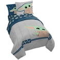 thumbnail image 1 of Jay Franco Star Wars The Mandalorian Hello Grogu Juego De Cama Tamaño Completo De 7 Piezas - Incluye Edredón Y Juego De Sábanas - Ropa De Cama Para Niños Súper Suave De Microfibra Resistente A La Deco, 1 of 5