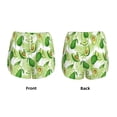 thumbnail image 3 of KLL Avocado And Tropical Palm Leaves Pattern Shorts Women,Athletic Shorts High Waisted Running Shorts Pocket Sporty Short Gym Elastic Workout Shorts-XX-Large, 3 of 7