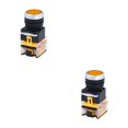 thumbnail image 1 of tssuouriy Momentary Push Buttons Digital Controlled Machine Round Caps Detachable Copper Contact Power Switches 22mm Mounting Hole Yellow 2Set, 1 of 6