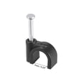 thumbnail image 4 of Uxcell 7mm Nail Cable Clamps Black for Home Office Cords Management 100 Pack, 4 of 5