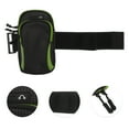 thumbnail image 3 of Unique Bargains 1 Pc Classic Phone Holder Arm Bands with Zipper for Hiking Gym Green Neoprene, 3 of 4