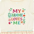 thumbnail image 4 of Inktastic My Grammie Loves Me Girl Grandchild Girls Toddler Dress, 4 of 5