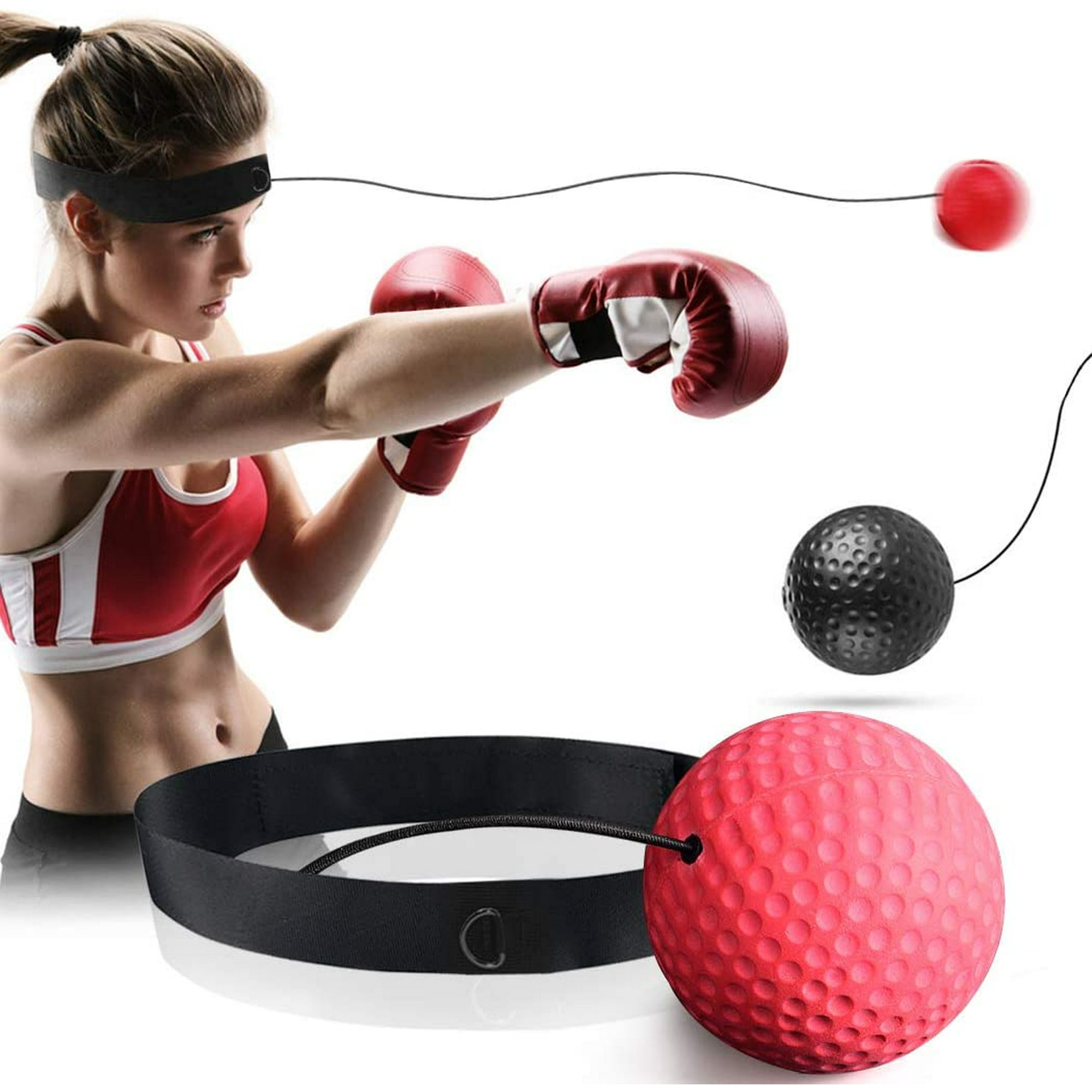 Boxing Reflex Ball Set punching ball and reaction ball for your boxing training high quality boxing ball with headband for boxing. Walmart