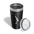 thumbnail image 4 of Lake Winnisquam Map Tumbler Travel Mug Insulated Laser Engraved Coffee Cup Laconia New Hampshire 20 oz Black, 4 of 5
