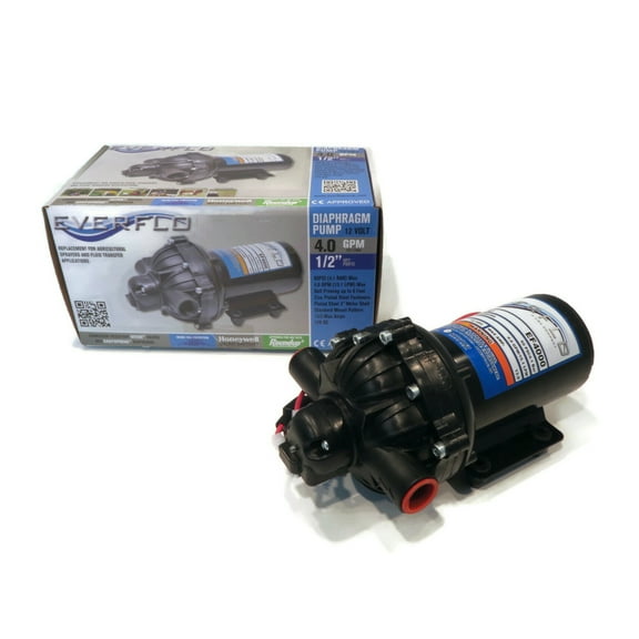 Everflo12 Volt 4.0 GPM Diaphragm Water Pump 60 PSI Lawn Sprayers, Boats, RV's