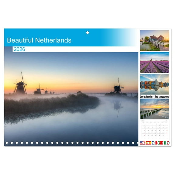 Beautiful Netherlands (Monthly Wall Calendar 2026 11.7 x 16.5 (open)), CALVENDO 14 Month Calendar