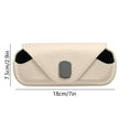thumbnail image 3 of Car Sunshade Sunglasses Case Leather Universal, 3 of 6
