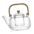 thumbnail image 4 of Luzkey Glass Teapot Kettle with Removable Infuser Kung Fu Tea Stoves Boiled Tea Heat Resistant Tea Kettle for Camping BBQ Restaurant, 4 of 8