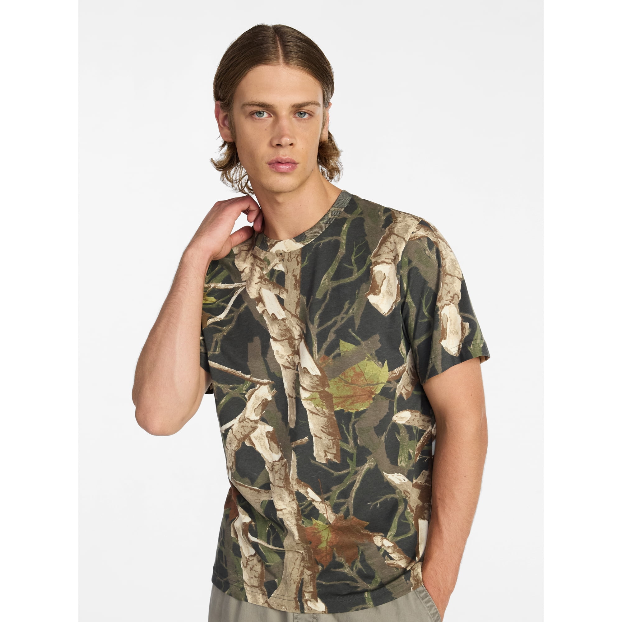 No Boundaries Standard Fit Cotton Tee with Short Sleeves, Men's and Big Men's XS-5XL