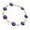 Rose, variant on 14K Natural 0.7 Ctw Diamond Evil Eye Bracelet Blue Color (Rose Gold)