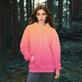 thumbnail image 6 of Bovemsi Sweatshirt for Women Large Hoodie With Gradient Print Plus Size Long Sleeved Sweater Pullover Autumn Pocket Clothes Comfort Hoodie, 6 of 7