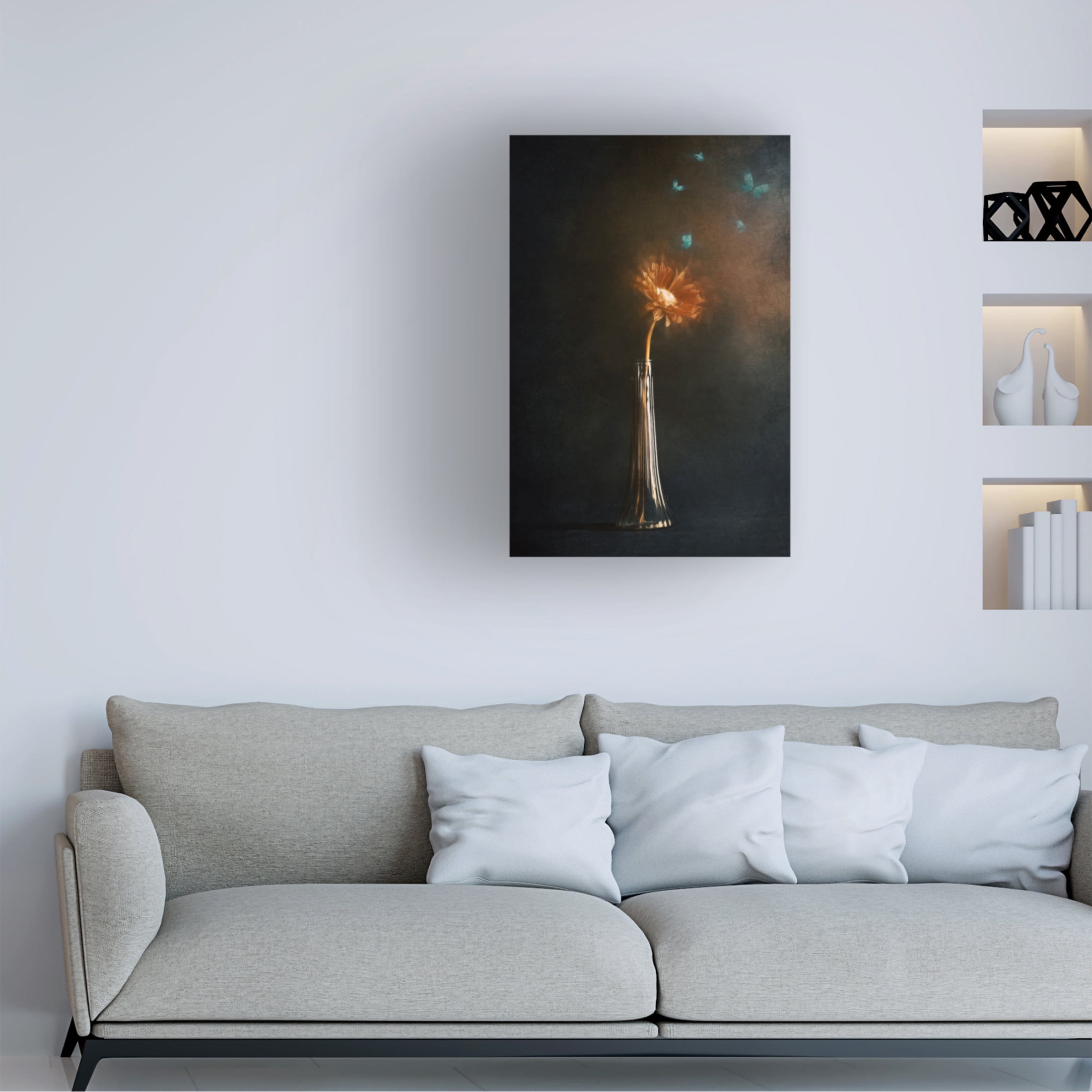 Trademark Fine Art Cicek Kiral Peaceful Moments Canvas Wall Art