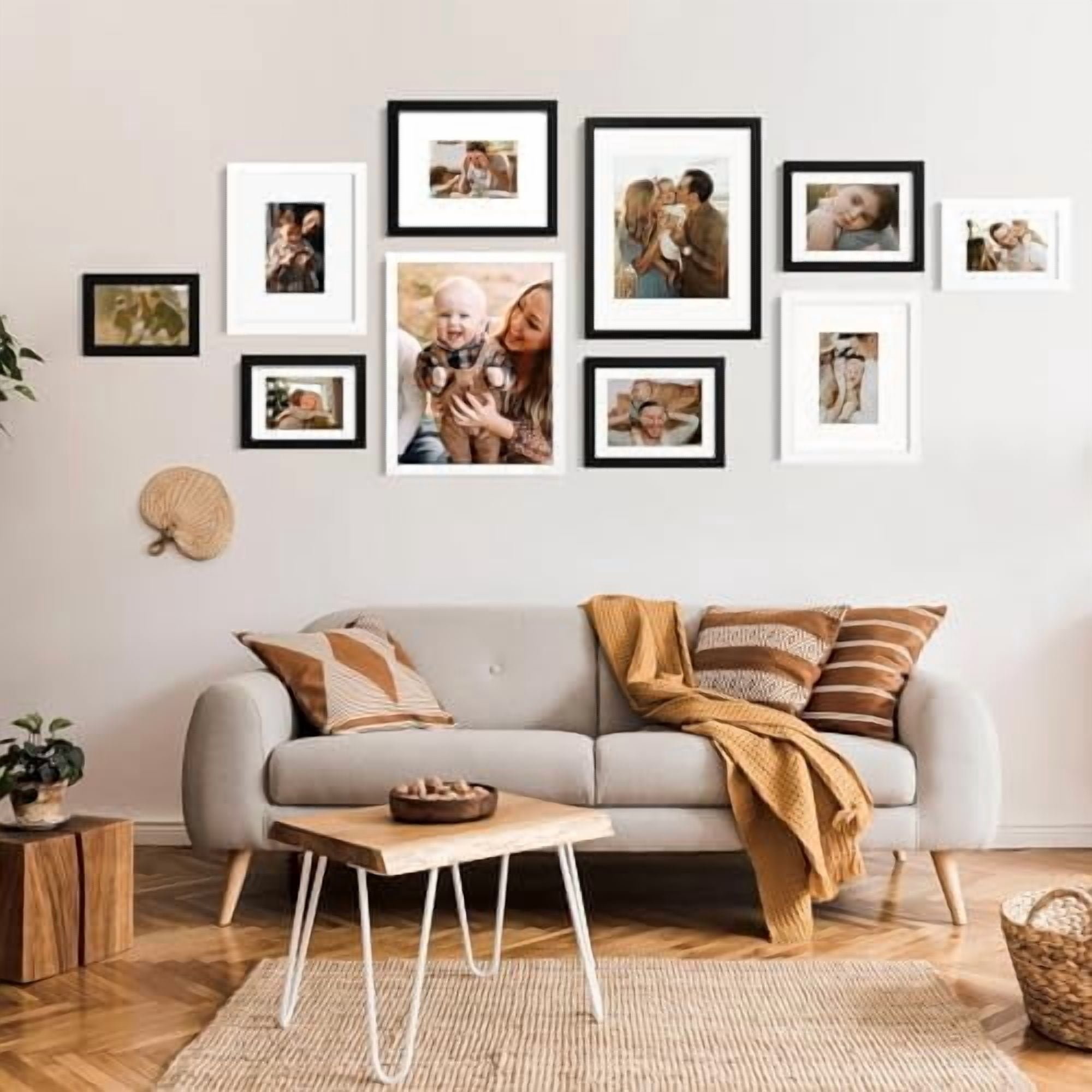 A3 Picture Frame, Black Solid Wood Frame with Acrylic Plexiglass for Pictures A4 with Mat or A3 without Mat, Wall Display Poster Frame 1 Pack