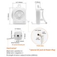 thumbnail image 3 of Ventilador Dream Lighting Blanco de 12 Vot con Luz de Lectura LED de 2 Velocidades para Caravana y C, 3 of 7