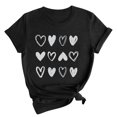thumbnail image 2 of Kayannuo Short Sleeve Womens Tops Graphic Tees Women Valentine's Day Women's Fashion Crewneck Printed Short Sleeve T-shirt Casual Loose Shirt Tops, 2 of 6