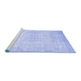 thumbnail image 2 of Ahgly Company Machine Washable Indoor Round Persian Blue Traditional Area Rugs, 4' Round, 2 of 4