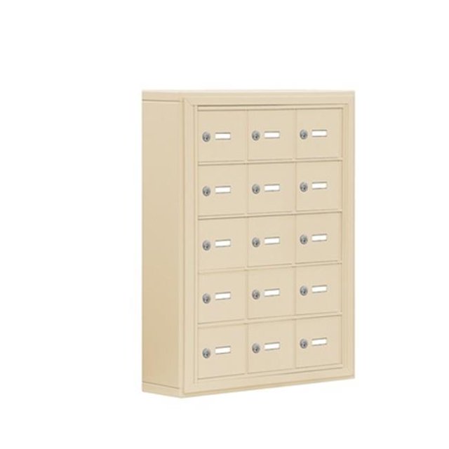 Salsbury 19055-15SSK 15 A Doors Sandstone - Surface Mounted - Master Keyed Locks