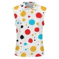 thumbnail image 5 of FASHOFT Women's Sleeveless Golf Polo Shirts Tennis Collared Tank Tops UPF 50+ Quick Dry V Neck Lightweight Shirt White L, 5 of 5